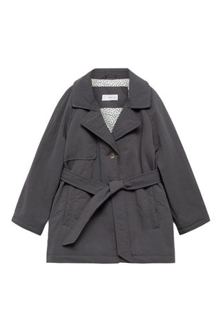 Trench matelassé - Gris