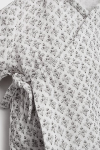 Barboteuse imprimé croisée - Gris