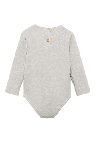 Body maille manches longues - Marron