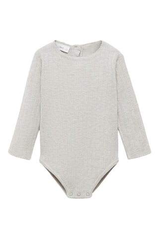 Body maille manches longues - Marron