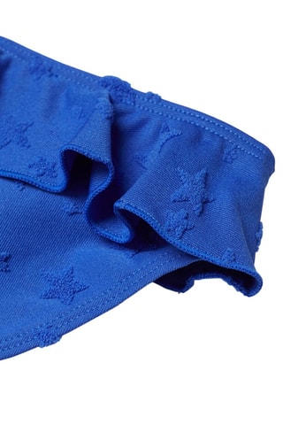 Culotte bikini imprimée - Bleu électrique