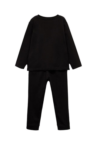 Pyjama squelette phosphorescent - Noir