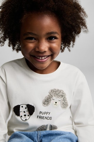 T-shirt motif animé - Blanc cassé