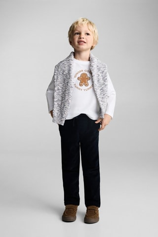 T-shirt imprimé Noël - Blanc cassé