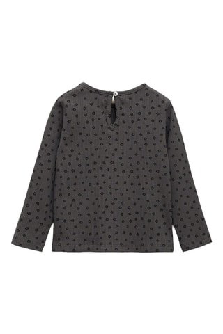 T-shirt imprimé floral - Anthracite