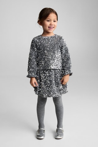 T-shirt paillettes - Argenté