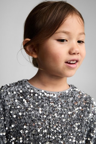 T-shirt paillettes - Argenté