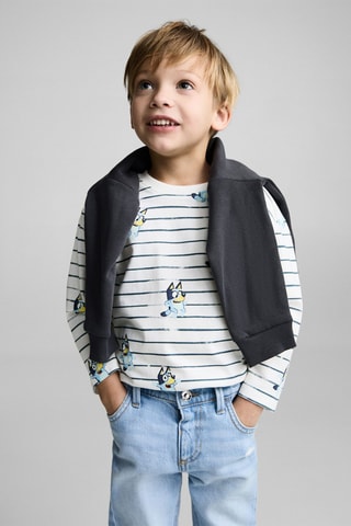 T-shirt imprimé Bluey - Blanc cassé