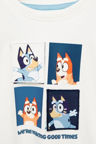 T-shirt imprimé Bluey - Blanc cassé