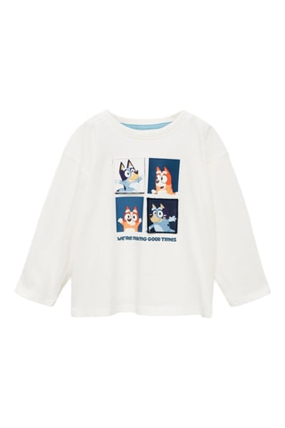 T-shirt imprimé Bluey - Blanc cassé