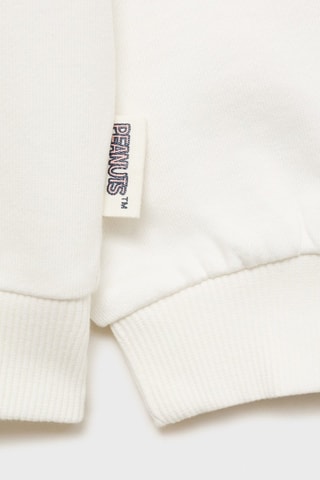 Sweat-shirt imprimé Snoopy - Blanc cassé