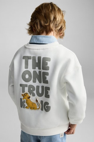 Sweat-shirt le Roi Lion - Blanc cassé