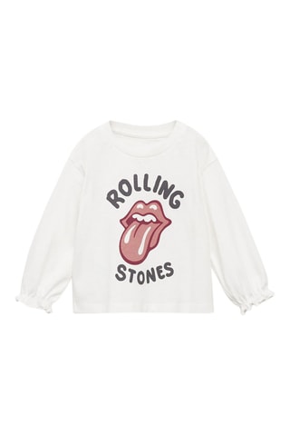 T-shirt The Rolling Stones - Blanc cassé