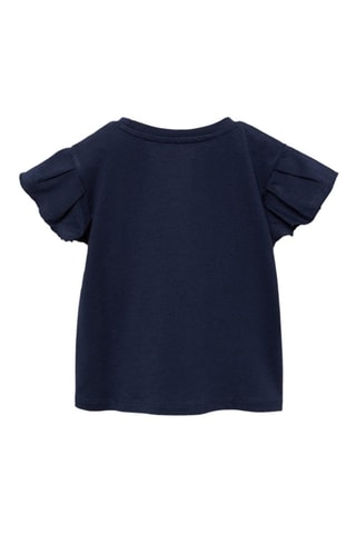T-shirt coton manches courtes - Bleu marine