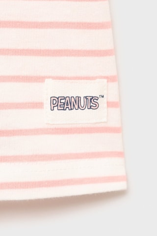 T-shirt imprimé Snoopy - Corail