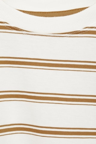 T-shirt oversize rayures - Ocre