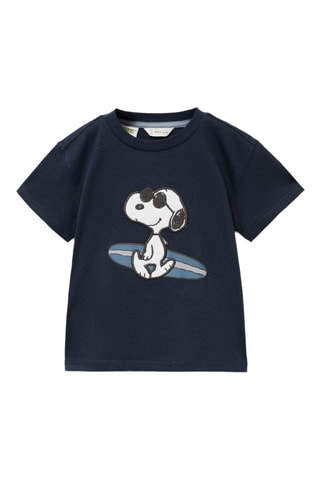 T-shirt imprimé Snoopy - Bleu marine