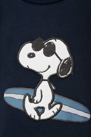 T-shirt imprimé Snoopy - Bleu marine
