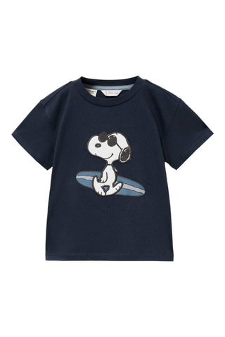 T-shirt imprimé Snoopy - Bleu marine