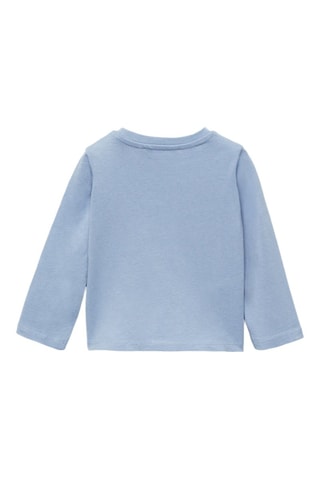 T-shirt poche plaquée - Bleu