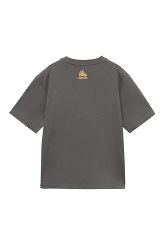 T-shirt coton imprimé - Anthracite