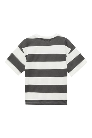 T-shirt coton à rayures - Rose clair