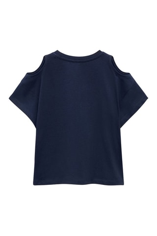 T-shirt cut out - Blanc cassé