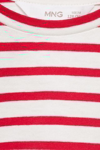 T-shirt à rayures et ouverture aux épaules - Bleu marine