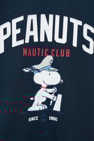 T-shirt imprimé Snoopy - Bleu marine
