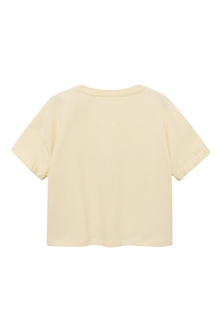 T-shirt imprimé plage - Jaune