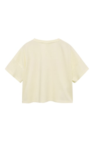 T-shirt message relief - Jaune