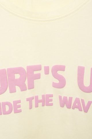 T-shirt message relief - Jaune