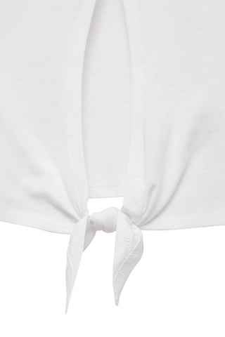 T-shirt crop ouverture - Blanc cassé