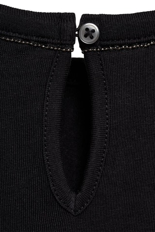 T-shirt détail perles - Blanc cassé