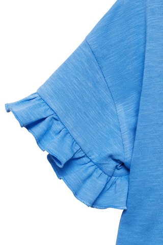 T-shirt à poche brodée - Bleu