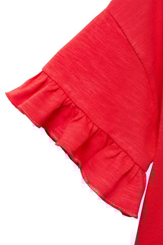 T-shirt à poche brodée - Bleu