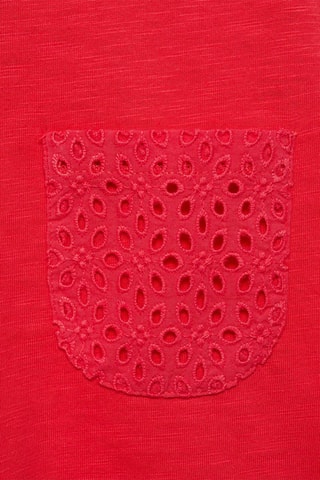 T-shirt à poche brodée - Bleu