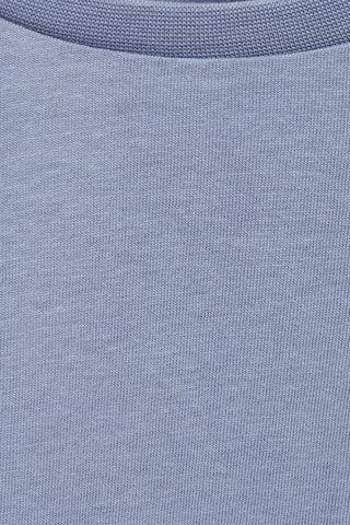 T-shirt détails ajourés - Bleu pétrole