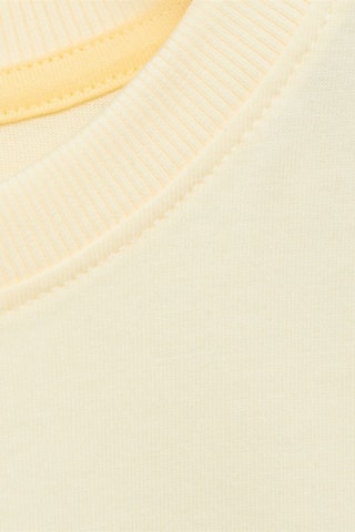 T-shirt coton imprimé motif - Jaune