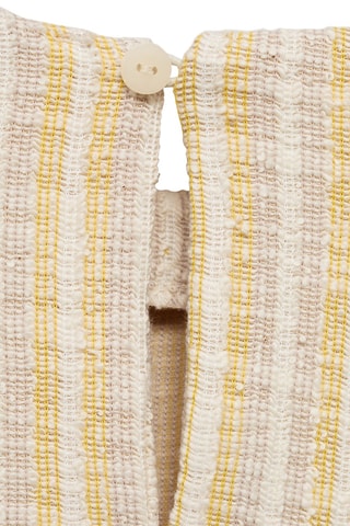 T-shirt rayures texturé - Jaune