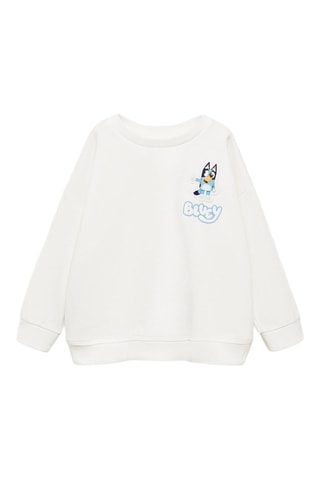Sweat-shirt imprimé Bluey - Blanc cassé