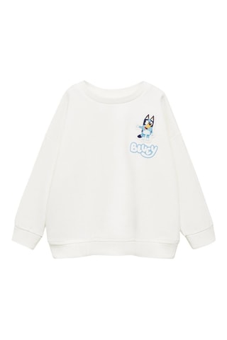 Sweat-shirt imprimé Bluey - Blanc cassé