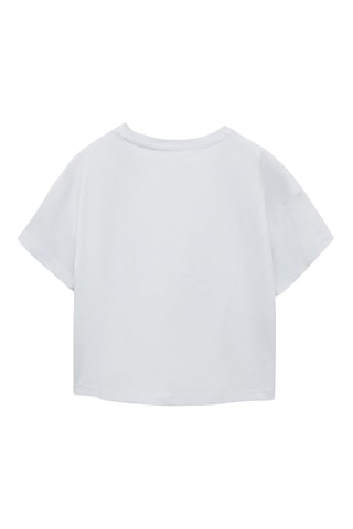 T-shirt imprimé message - Bleu clair