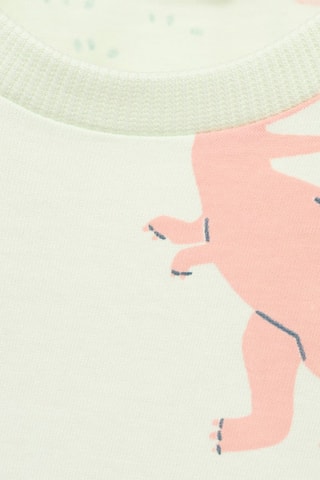 T-shirt coton dinosaure - Vert pastel