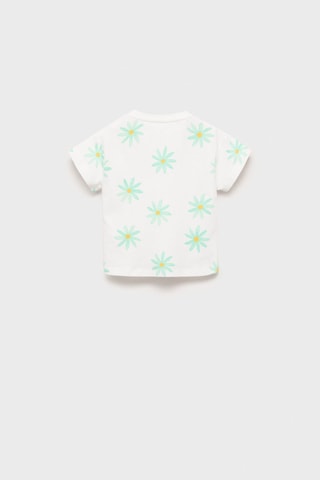 T-shirt brodé imprimé - Blanc cassé