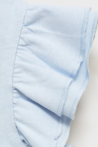 T-shirt brodé volants - Bleu clair