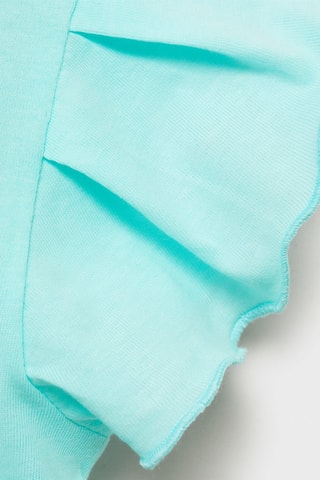 T-shirt manches volantées - Vert d'eau