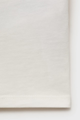 T-shirt imprimé relief - Blanc cassé