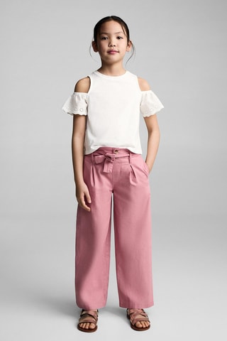 T-shirt cut out - Blanc cassé