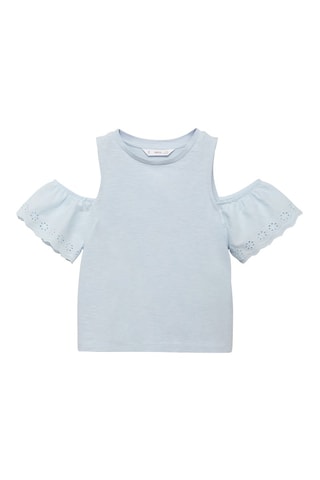T-shirt cut out - Blanc cassé